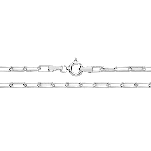 Silver Paper Clip Anklet
