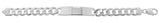 Mens Silver Curb ID Bracelet - E Bixby Jewellers