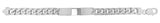 Mens Silver Square Link Curb ID Bracelet - E Bixby Jewellers