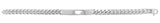 Mens Silver Curb Bombe ID Bracelet - E Bixby Jewellers