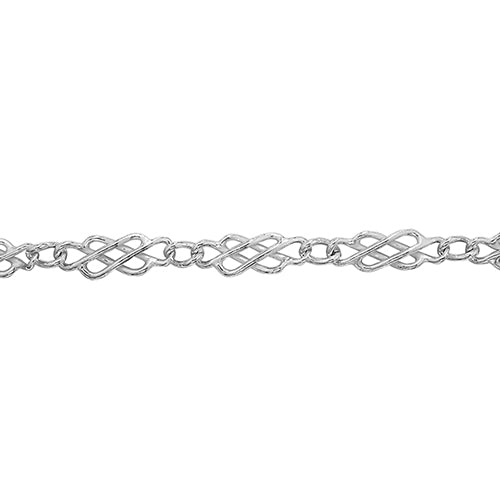 Silver Ladies Fancy Style Bracelet - E Bixby Jewellers