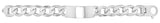Silver mens Curb ID Bracelet - E Bixby Jewellers