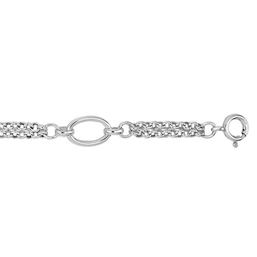 Silver Ladies Fancy Style Bracelet - E Bixby Jewellers