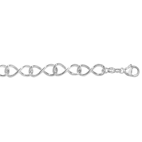 Silver Ladies Fancy Style Bracelet - E Bixby Jewellers