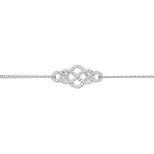 Silver Ladies Cubic Zirconia Bracelet - E Bixby Jewellers