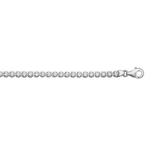 Silver Ladies Cubic Zirconia Bracelet - E Bixby Jewellers