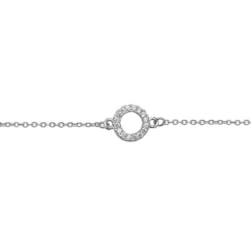Silver Ladies Cubic Zirconia Bracelet - E Bixby Jewellers