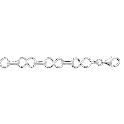 Silver Ladies Fancy Style Bracelet - E Bixby Jewellers