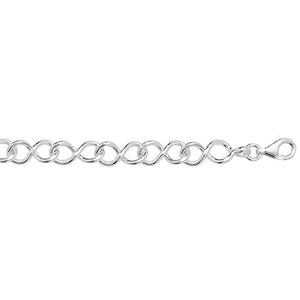 Silver Ladies Fancy Style Bracelet - E Bixby Jewellers