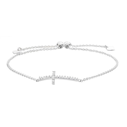 Silver Ladies Pull Style Bracelet - E Bixby Jewellers