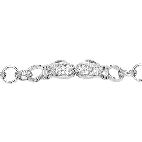 Silver Babies Boxing Glove Bracelet - E Bixby Jewellers