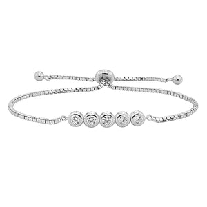 Silver Ladies Pull Style Bracelet - E Bixby Jewellers