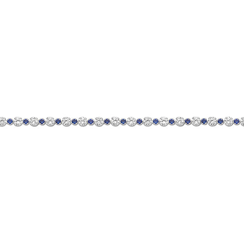 Silver Ladies Cubic Zirconia Bracelet - E Bixby Jewellers
