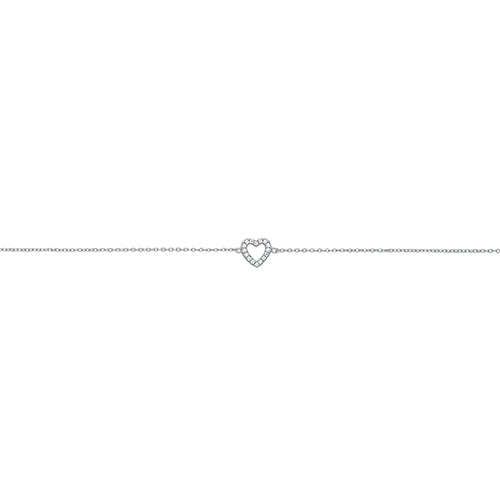Silver Ladies Cubic Zirconia Bracelet - E Bixby Jewellers