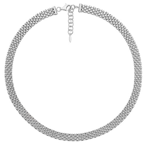 Silver  Ladies Panther Style Necklet - E Bixby Jewellers