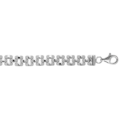 Silver Ladies Fancy Style Bracelet - E Bixby Jewellers
