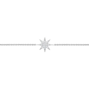 Silver Ladies Cubic Zirconia Bracelet - E Bixby Jewellers