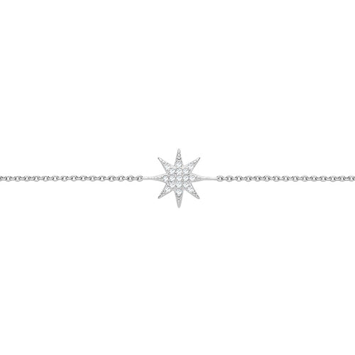 Silver Ladies Cubic Zirconia Bracelet - E Bixby Jewellers