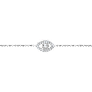 Silver Ladies Cubic Zirconia Bracelet - E Bixby Jewellers