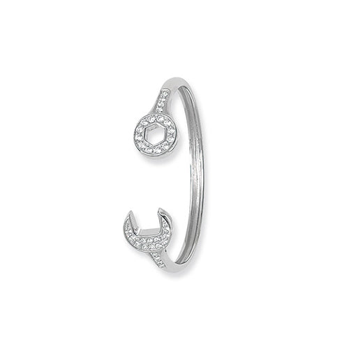 Silver Babies Torc Bangle - E Bixby Jewellers