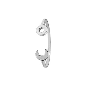 Silver Babies Torc Bangle - E Bixby Jewellers