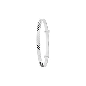 Silver Babies Expanding Bangle - E Bixby Jewellers