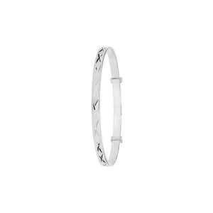 Silver Babies Expanding Bangle - E Bixby Jewellers