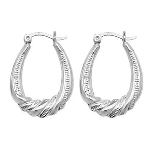Silver Creole Earrings - E Bixby Jewellers