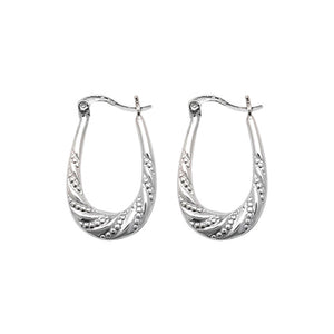 Silver Creole Earrings - E Bixby Jewellers