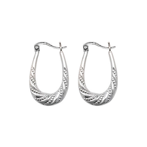 Silver Creole Earrings - E Bixby Jewellers
