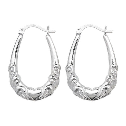 Silver Creole Earrings - E Bixby Jewellers