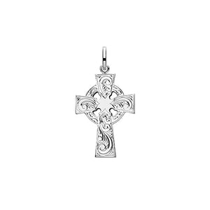 Silver Hand Engraved Cross - E Bixby Jewellers