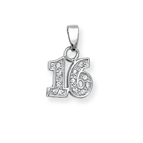 Silver Stone Set 16 Charm/Pendant - E Bixby Jewellers