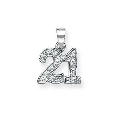 Silver Stone Set 21 Charm/Pendant - E Bixby Jewellers