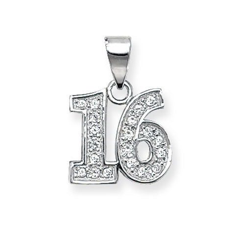 Silver Stone Set 16 Charm/Pendant - E Bixby Jewellers