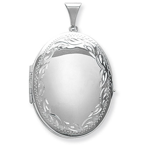 Silver Oval X Extra Large Family Locket - E Bixby Jewellers