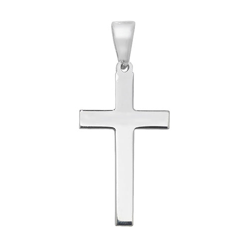 Silver Plain Cross - E Bixby Jewellers