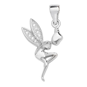 Silver Pendant /Charm Standing Stone Set fairy - E Bixby Jewellers