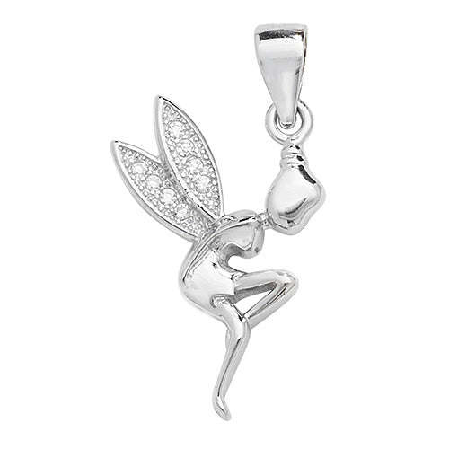Silver Pendant /Charm Standing Stone Set fairy - E Bixby Jewellers