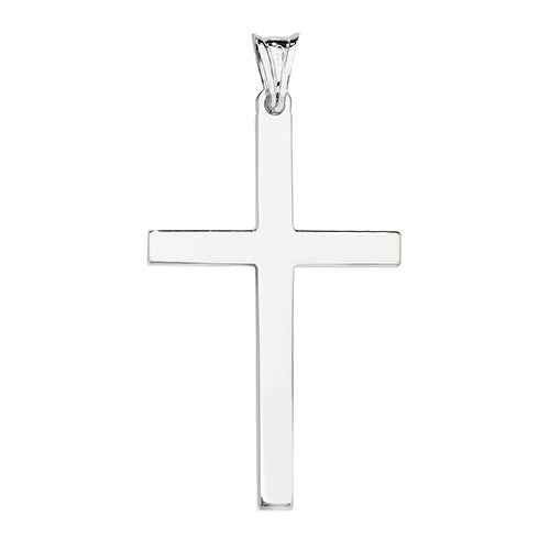 Silver Plain Cross - E Bixby Jewellers
