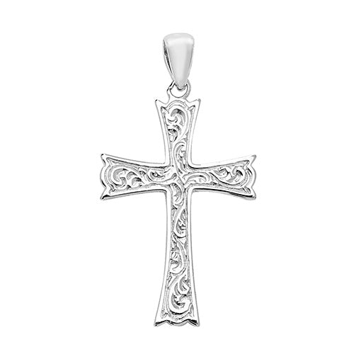 Silver Fancy Cross - E Bixby Jewellers