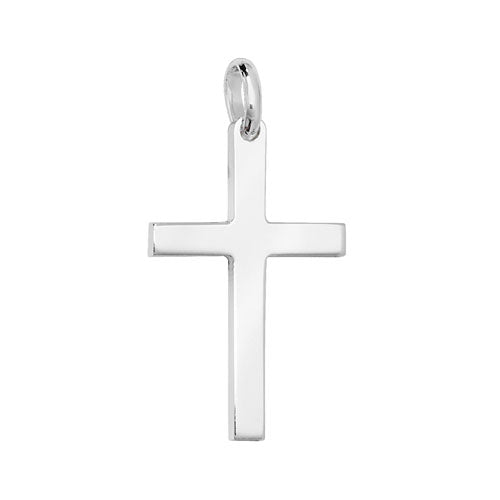 Silver Plain Cross - E Bixby Jewellers