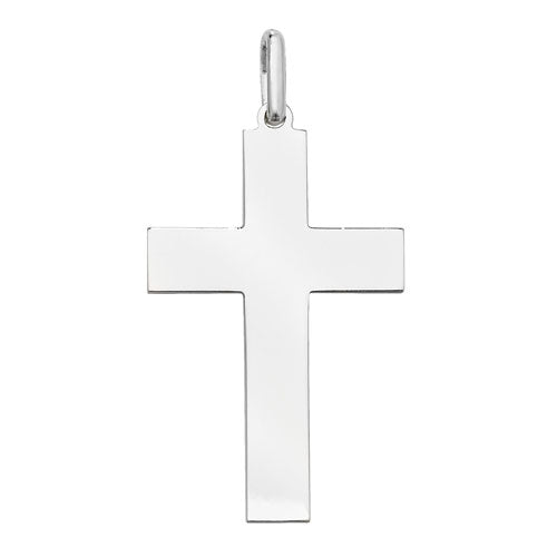 Silver Plain Cross - E Bixby Jewellers
