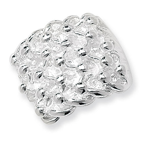 Silver Mens 5 Row Keeper Ring - E Bixby Jewellers