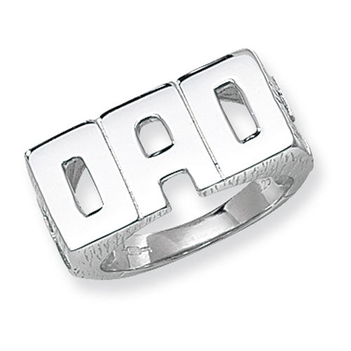 Silver Mens Plain Dad Ring - E Bixby Jewellers