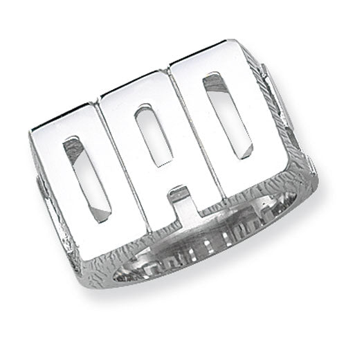 Silver Mens Plain Dad Ring - E Bixby Jewellers
