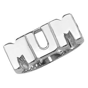 Silver Ladies Basket sides MUM Ring - E Bixby Jewellers