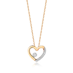 9ct Yellow Gold Diamond Necklace - E Bixby Jewellers