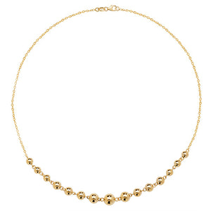 9ct Yellow Gold Ladies 16 inch Necklet - E Bixby Jewellers