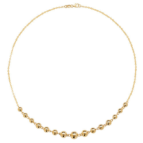9ct Yellow Gold Ladies 16 inch Necklet - E Bixby Jewellers